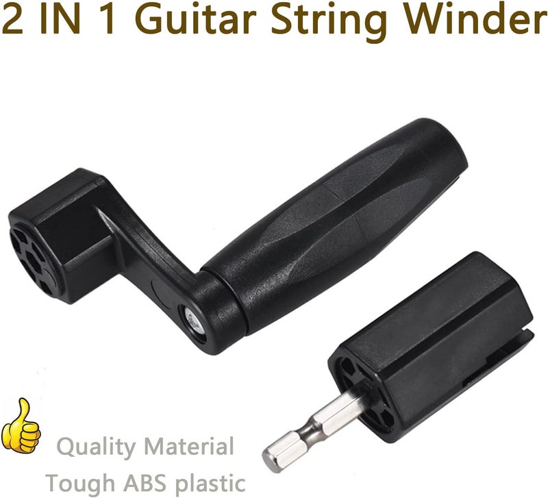 Cheerock Guitar String Pegs Winder, Multifunctional Guitar String Winder with Detachable Drill Bit for Guitar Ukulele Electric String Winder, Guitar Accessories - Image 2